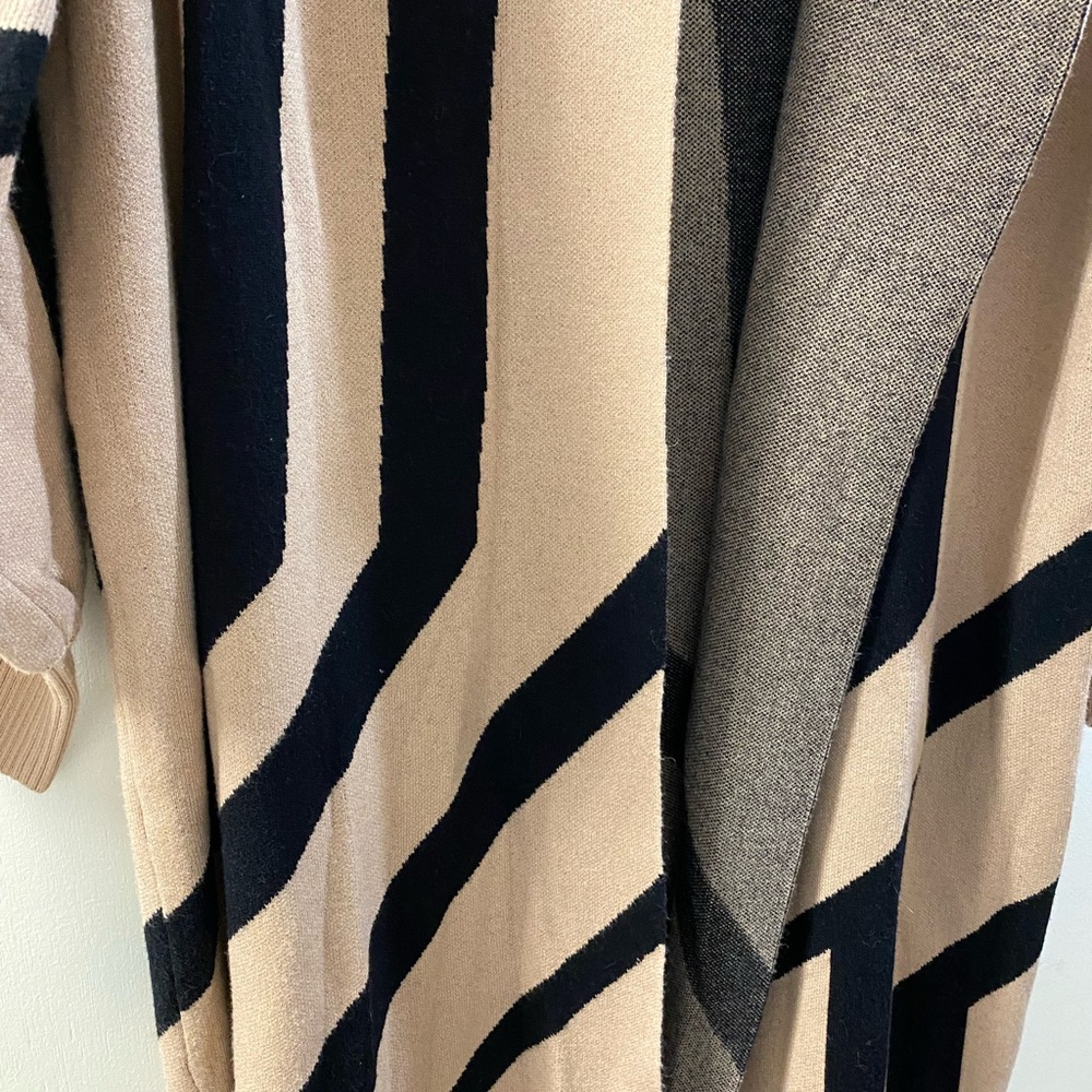 River Island Beige and Black Striped Cardigan - Picture 4 of 6